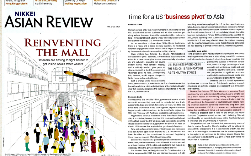 October 2014, Nikkei Asian Review