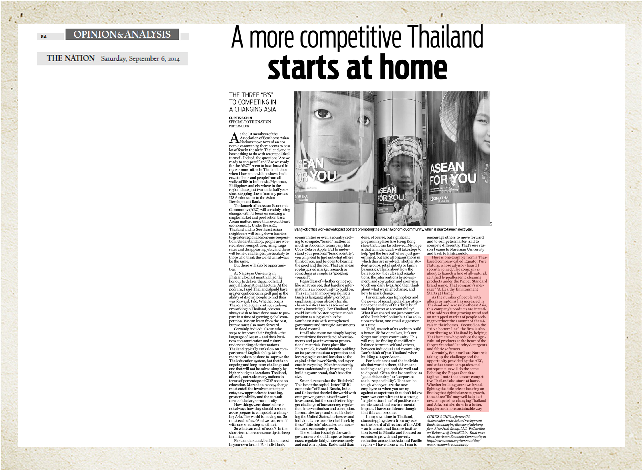 September 6th, 2014  on The Nation Newspaper